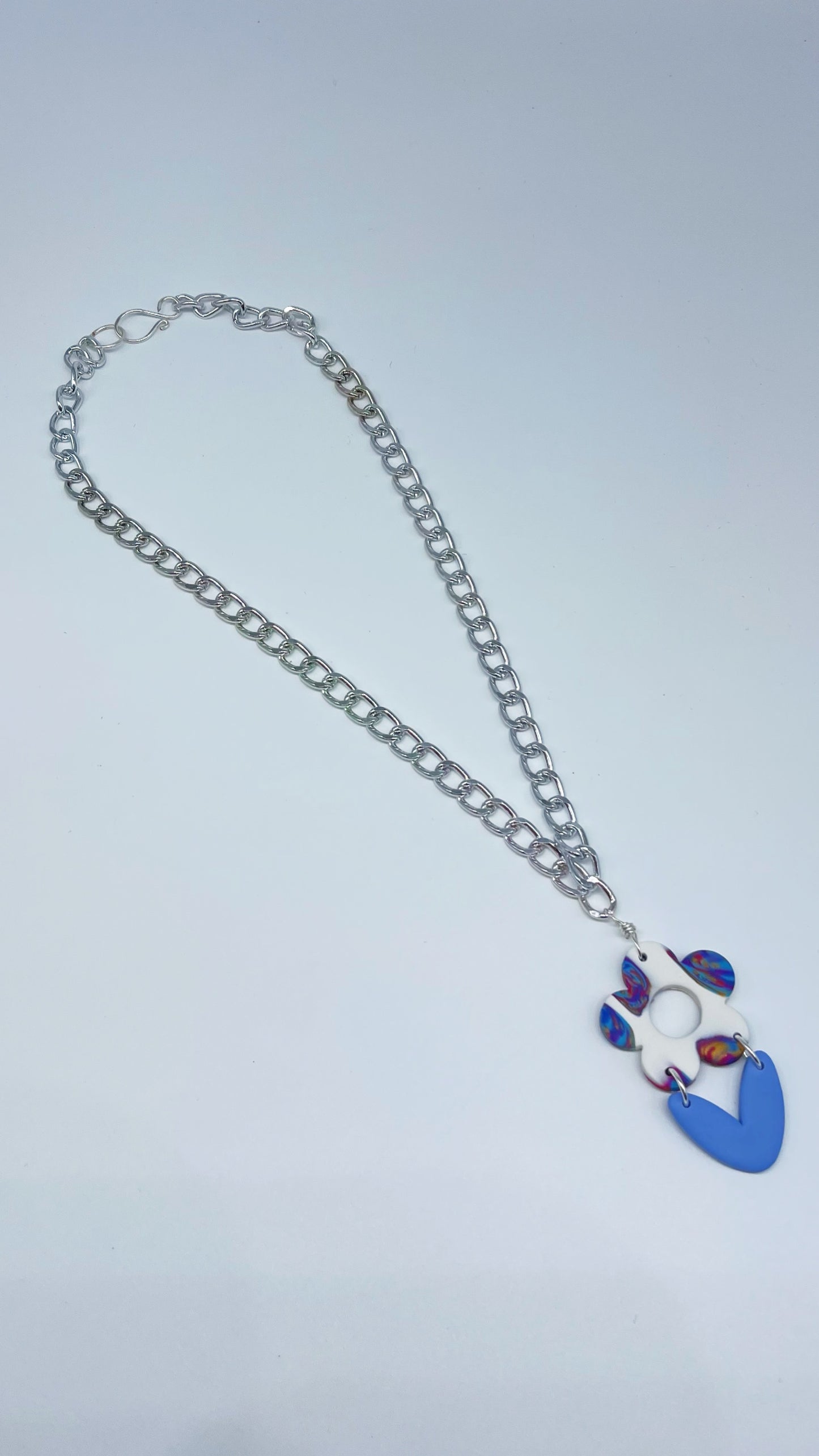 Blue Flower Necklace $29