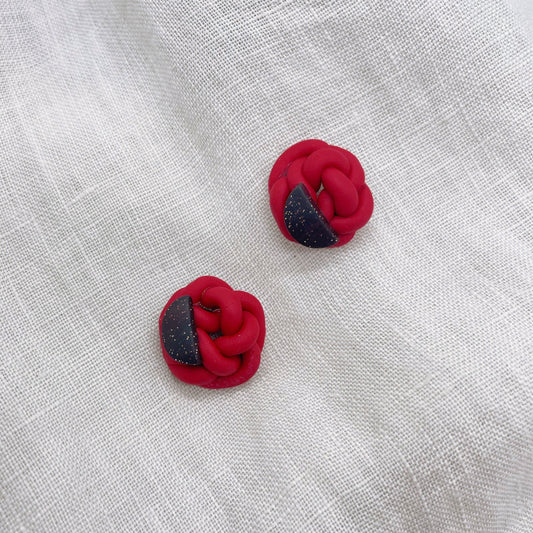 Red Knot Studs $18