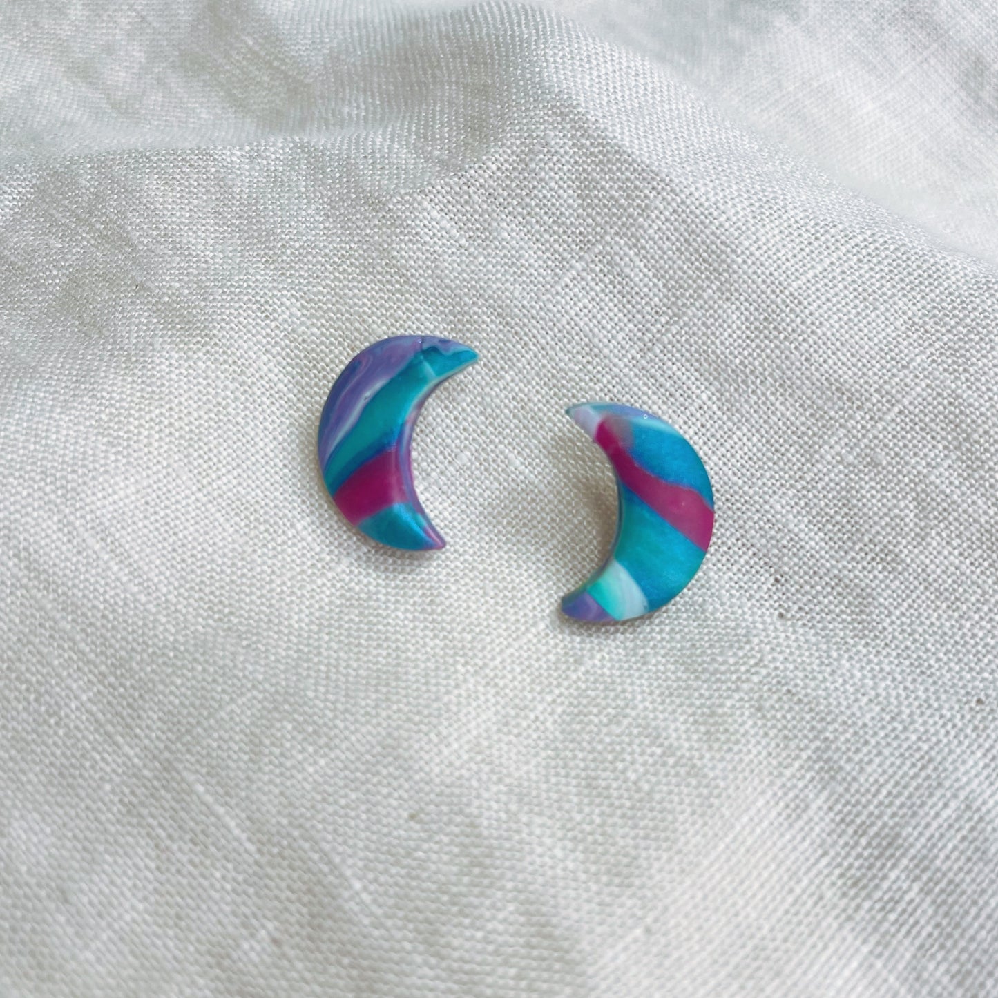 Moon Marbled Colors Studs $14-$18