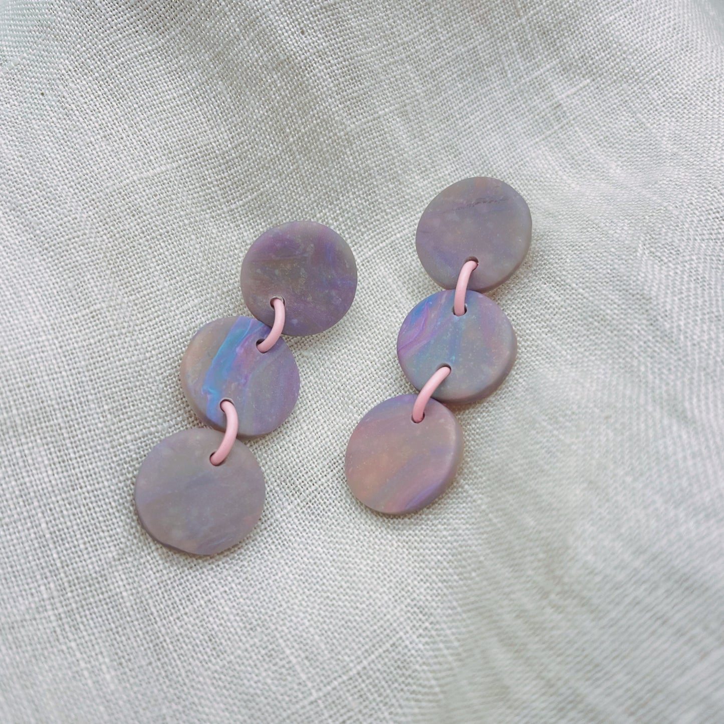 Lilac Studs Earrings $22