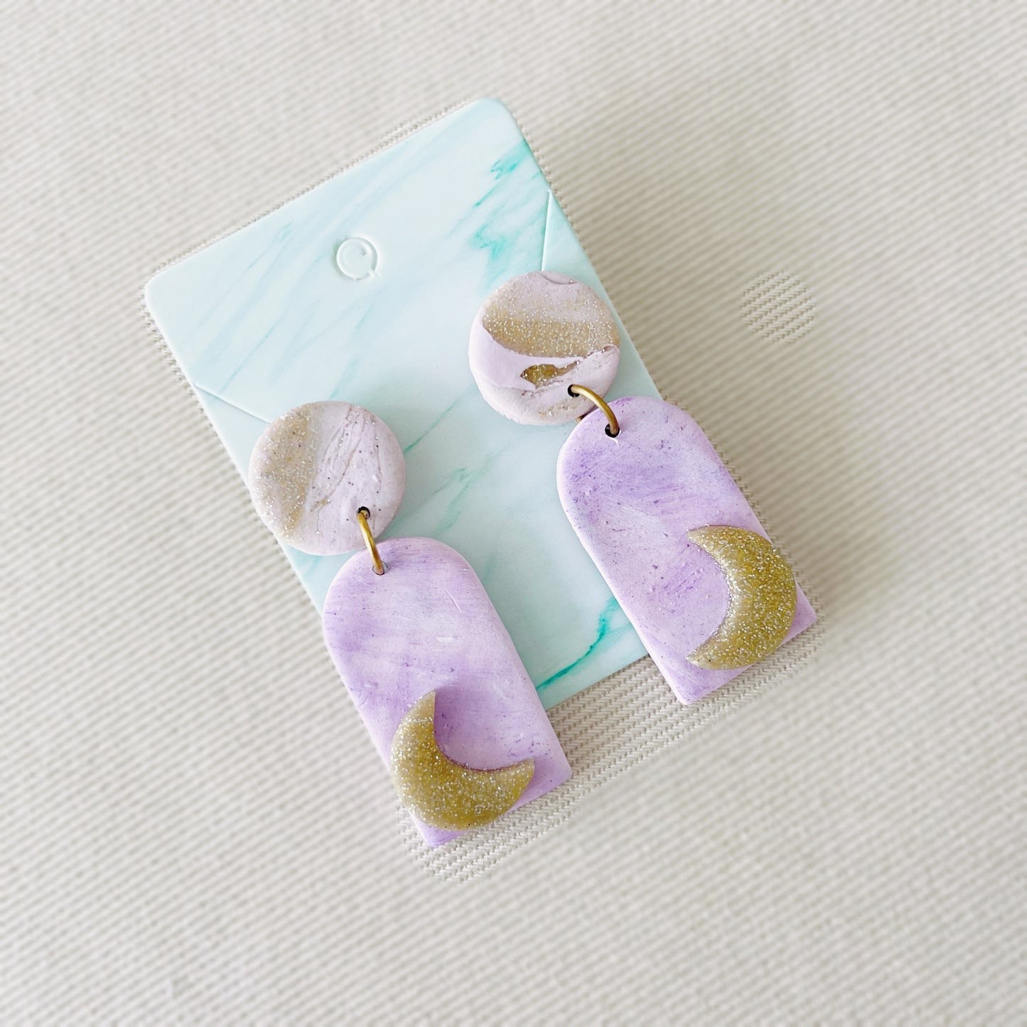 Lilac Moon Earrings $25